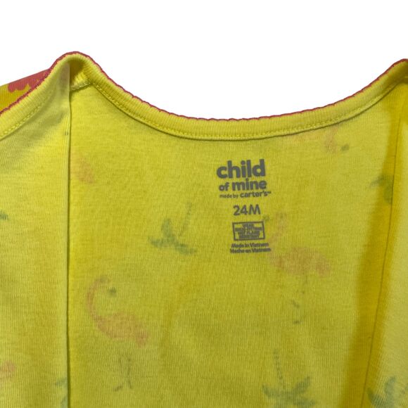 Infant Footed Pajamas 2 Pk Elephants and Flamingos Size 24M - Picture 5 of 13